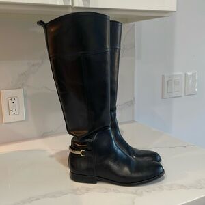 Tori Burch high black leather boots